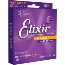 Elixir nanoweb 80/20 Bronz 10-47 készlet