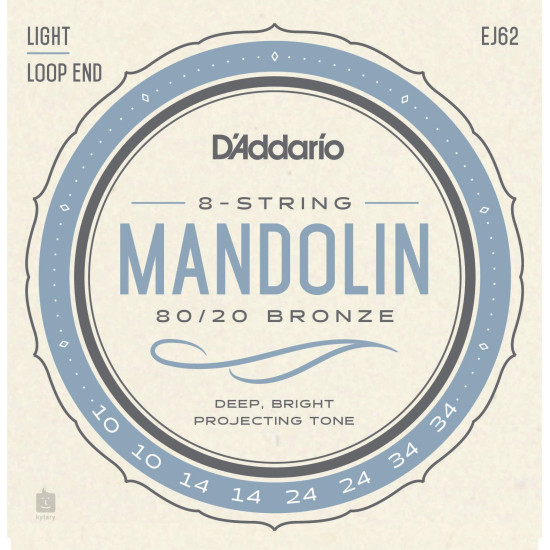 DAddario EJ62 10-34-es80/20-as bronzkészlet