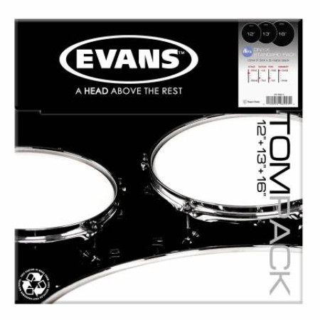 EVANS  ETP-ONX2-F  fekete fúziós dupla rétegû tombõr készlet(10"-12"-14")