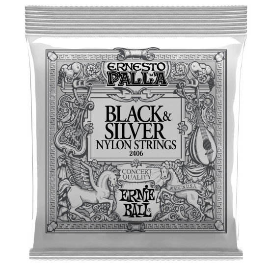 Ernie Ball Ernesto Palla Black & Silver húrkészlet