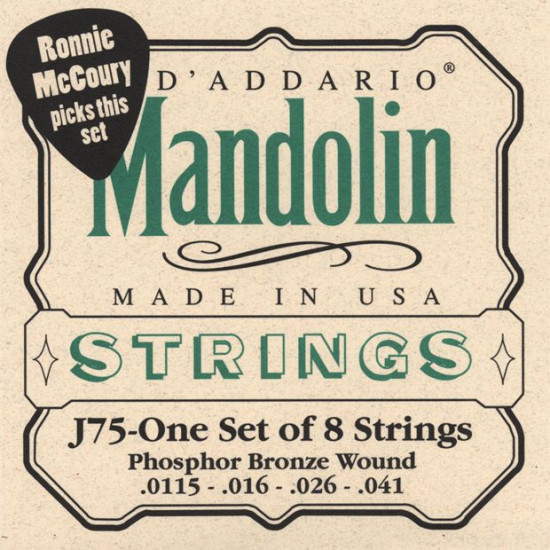 DAddario J75 foszfor-bronz húrkészlet 11,5-41-es