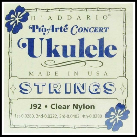 DAddario J92 PRO ARTE koncert ukulele húrkészlet
