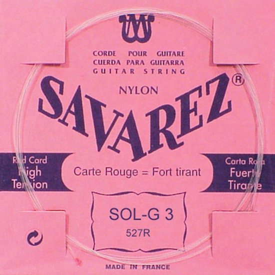 Savarez sodrott ezüstbevonatos G húr /High Tension/
