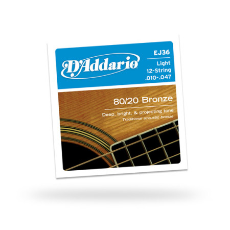 D'Addario EJ36 12-húros készlet