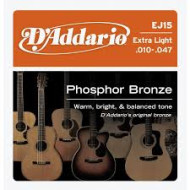 D'Addario EJ15 Phosphor Bronze 10-47 húrkészlet