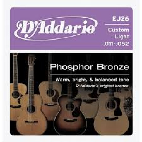 DAddario EJ26 Phosphor Bronze 11-52 húrkészlet