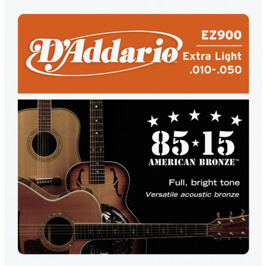 DAddarioEZ900 85/15 Great American Bronze Round Wound készlet DAddarioEZ900 85/15 Great American Bronze Round Wound készlet