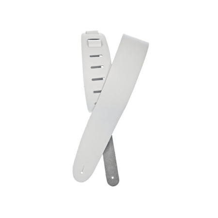 D'Addario Classic bőrpánt fehér 6,3cm széles 