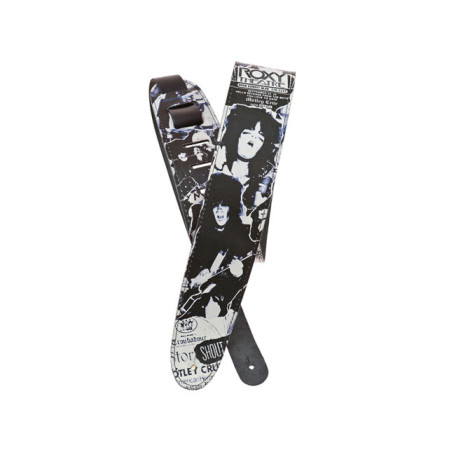 D'Addario Motley Crue signature 'SATAN' mintás 6,3cm széles bőrheveder