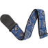 D'Addario nylonszövet-pamut gitárpánt Bandana Blue