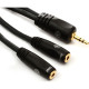 D'Addario Planet Waves Dual 1/8"/3,5mm/Stereo Female Jack-1/8"(3,5mm/Male Stereo jack adapter D'Addario Planet Waves Dual 1/8"/3,5mm/Stereo Female Jack-1/8"(3,5mm/Male Stereo jack adapter