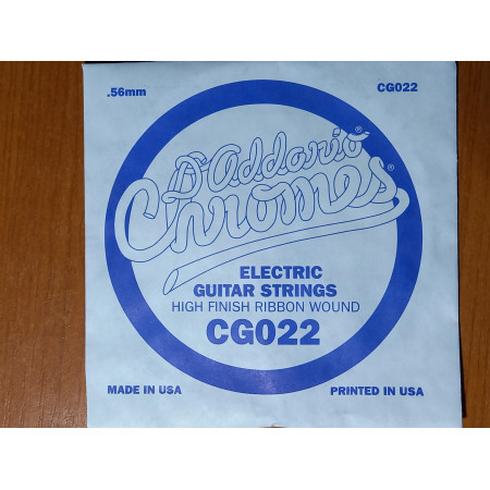 D'Addario CG 022 tekercselt csiszolt krómbevonatos szálhúr D'Addario CG 022 tekercselt csiszolt krómbevonatos szálhúr