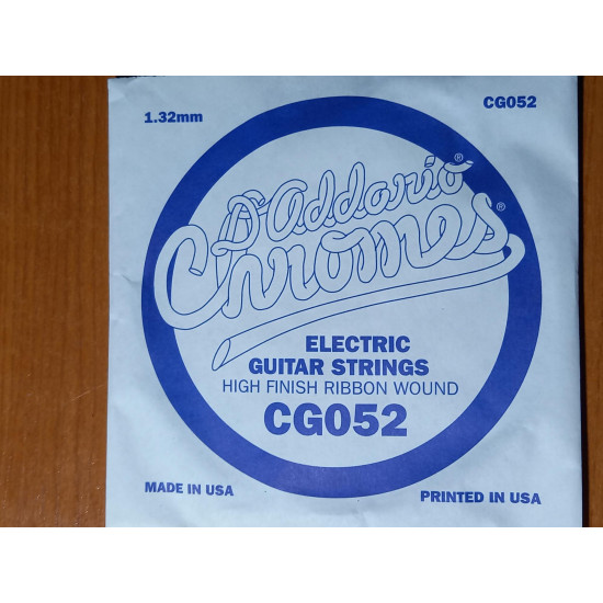 D'Addario CG 052 tekercselt csiszolt krómbevonatos szálhúr
