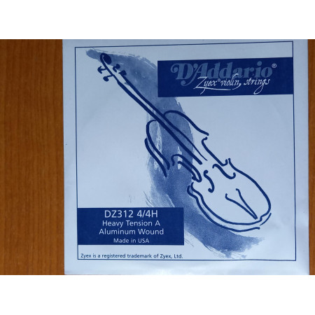 D'Addario Zyex tekercselt alumínium bevonatos hegedû A húr heavy /régebbi csomagolás/