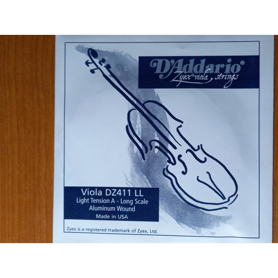 DAddario Zyex brácsa garnitúra