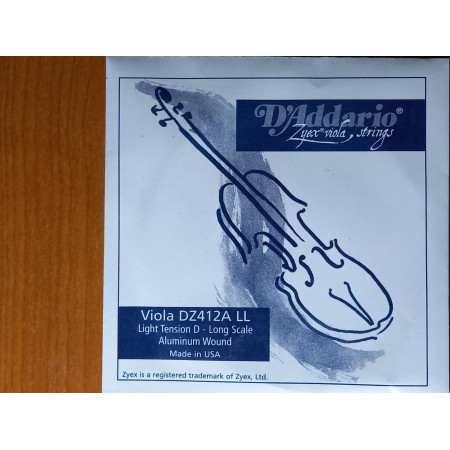 D'Addario Zyex brácsa D húr Long Scale Light Tension /régebbi csomagolás/