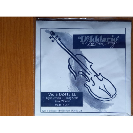 D'Addario Zyex brácsa G húr Long Scale Light Tension /régebbi csomagolás/ D'Addario Zyex brácsa G húr Long Scale Light Tension /régebbi csomagolás/