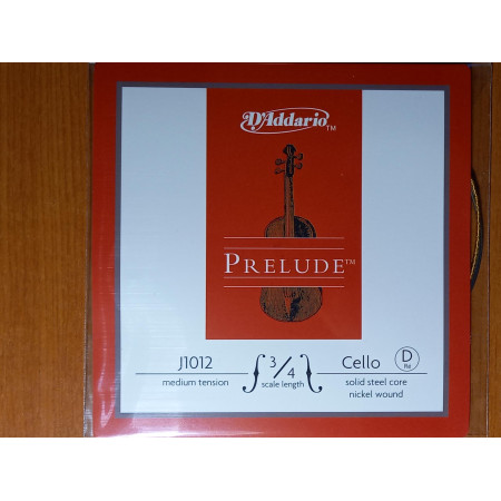 D'Addario Prelude 3/4-es cselló D húr D'Addario Prelude 3/4-es cselló D húr