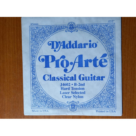 D'Addario J4602 Pro Arte (B2) Clear Nylon húr /hard tension/
