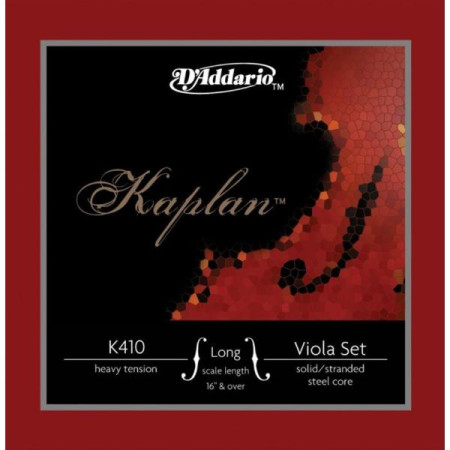 D'Addario KAPLAN brácsahúr garnitúra long scale heavy tension 