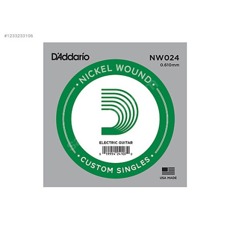 D'Addario NW024 tekercselt nikkelbevonatos fém gitárhúr D'Addario NW024 tekercselt nikkelbevonatos fém gitárhúr