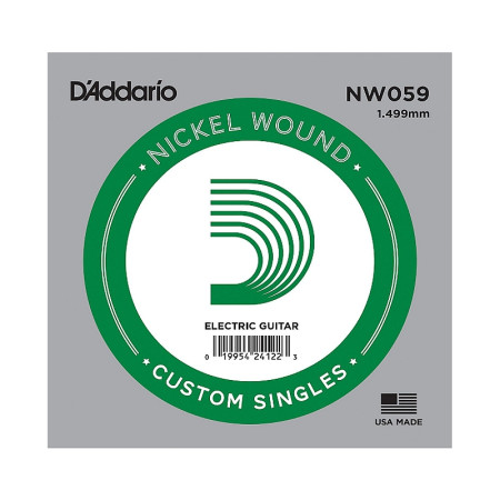 D'Addario NW059 tekercselt nikkelbevonatos fém gitárhúr