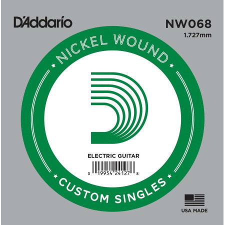 D'Addario NW068 tekercselt nikkelbevonatos fém gitárhúr D'Addario NW068 tekercselt nikkelbevonatos fém gitárhúr