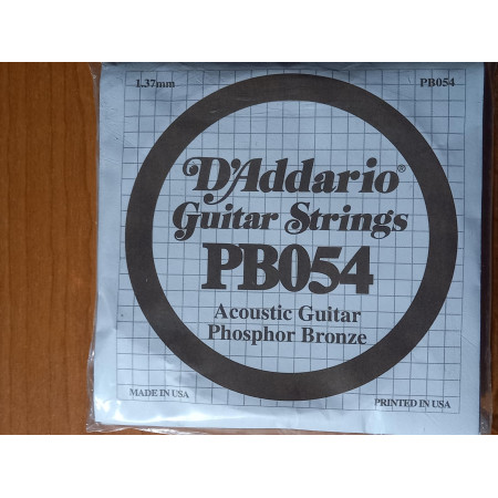 D'Addario tekercselt foszforbronz bevonatos akusztikus gitár E-húr/PB054/ D'Addario tekercselt foszforbronz bevonatos akusztikus gitár E-húr/PB054/