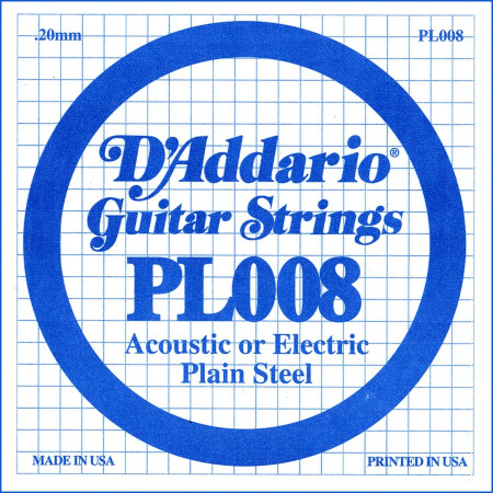 D'Addario PL008 acélszál gitárhúr D'Addario PL008 acélszál gitárhúr