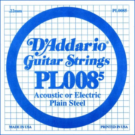 D'Addario PL0085 acélszál gitárhúr D'Addario PL0085 acélszál gitárhúr