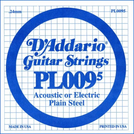 D'Addario PL0095 acélszál gitárhúr D'Addario PL0095 acélszál gitárhúr