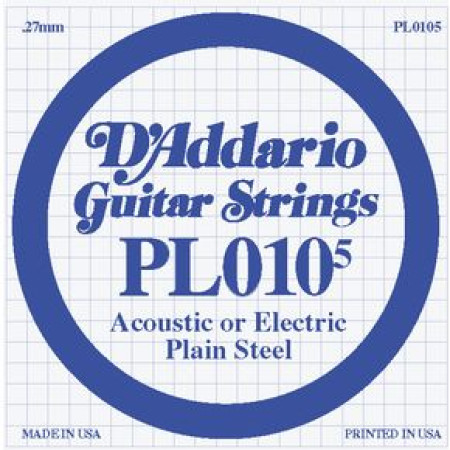 D'Addario PL0105 acélszál gitárhúr D'Addario PL0105 acélszál gitárhúr