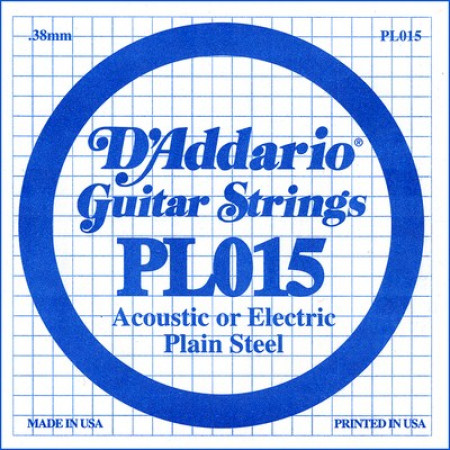 D'Addario PL015 acélszál gitárhúr D'Addario PL015 acélszál gitárhúr