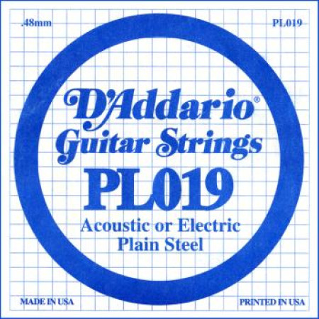 D'Addario PL019 acélszál gitárhúr D'Addario PL019 acélszál gitárhúr