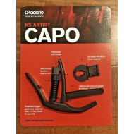 D'Addario PLANET WAVES PW-CP-10  kápó fekete akusztikus és elektromos gitárhoz/pengető és hangológép tartóval/