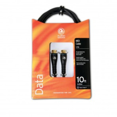 D'Addario PLANET WAVES 3,05 méter hosszú midikábel/5pontos/ aranyozott dugókkal