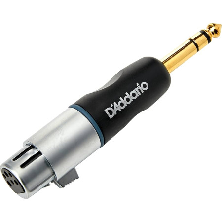 D'Addario Planet Waves XLR female stereo-1/4"/6,3mm/Stereo Male jack adapter