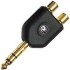 D'Addario Planet Waves Dual RCA Female-1/4"(6,3mm/Male Stereo jack adapter