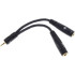 D'Addario Planet Waves Dual 1/4"/6,3mm/Mono Female Jack-1/8"/3,5mm/Male Stereo jack adapter