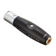 D'Addario Planet Waves XLR male stereo-1/4"/6,3mm/Stereo Female jack adapter
