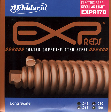 D'Addario EXPR170 45-100 készlet/EXP REDS széria akusztikus hangzással/