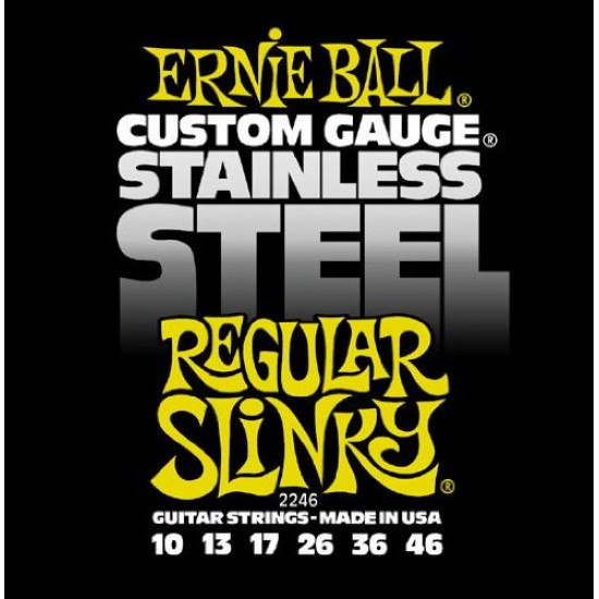 Ernie Ball Stainless Regular Slinky 10-46 húrkészlet Ernie Ball Stainless Regular Slinky 10-46 húrkészlet