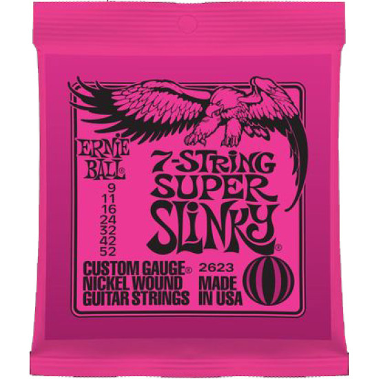 Ernie Ball Super Slinky 7-húros 9-52 húrkészlet