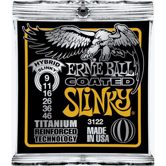 Ernie Ball Titanium RPS Hybrid Slinky 9-46 húrkészlet Ernie Ball Titanium RPS Hybrid Slinky 9-46 húrkészlet