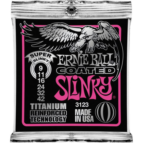 Ernie Ball Titanium RPS Super Slinky 9-42 húrkészlet