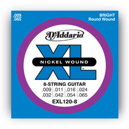 D'Addario EXL120-8 9-65 készlet D'Addario EXL120-8 9-65 készlet
