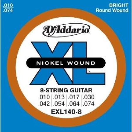D'Addario EXL140-8 10-74