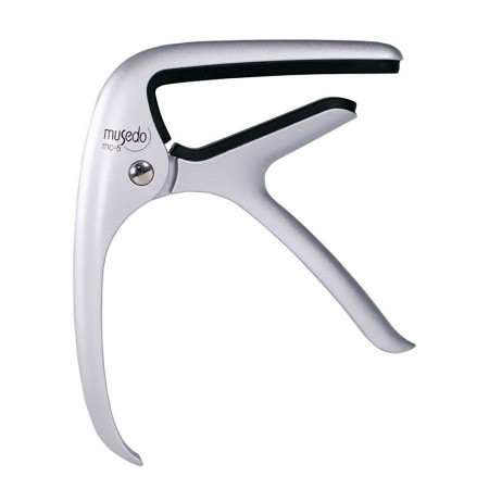 Musedo fém rugós gitárkápó  akusztikus és elektromos gitárhoz ezüst