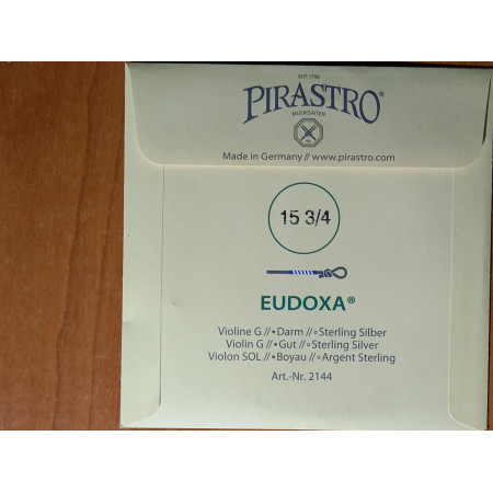 Pirastro Eudoxa hegedű  G húr bél mag tekercselt ezüst bevonattal /15-3/4 golyós/