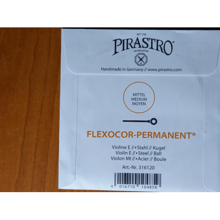 Pirastro Flexocor-Permanent acélszál hegedű E húr /golyós,medium/